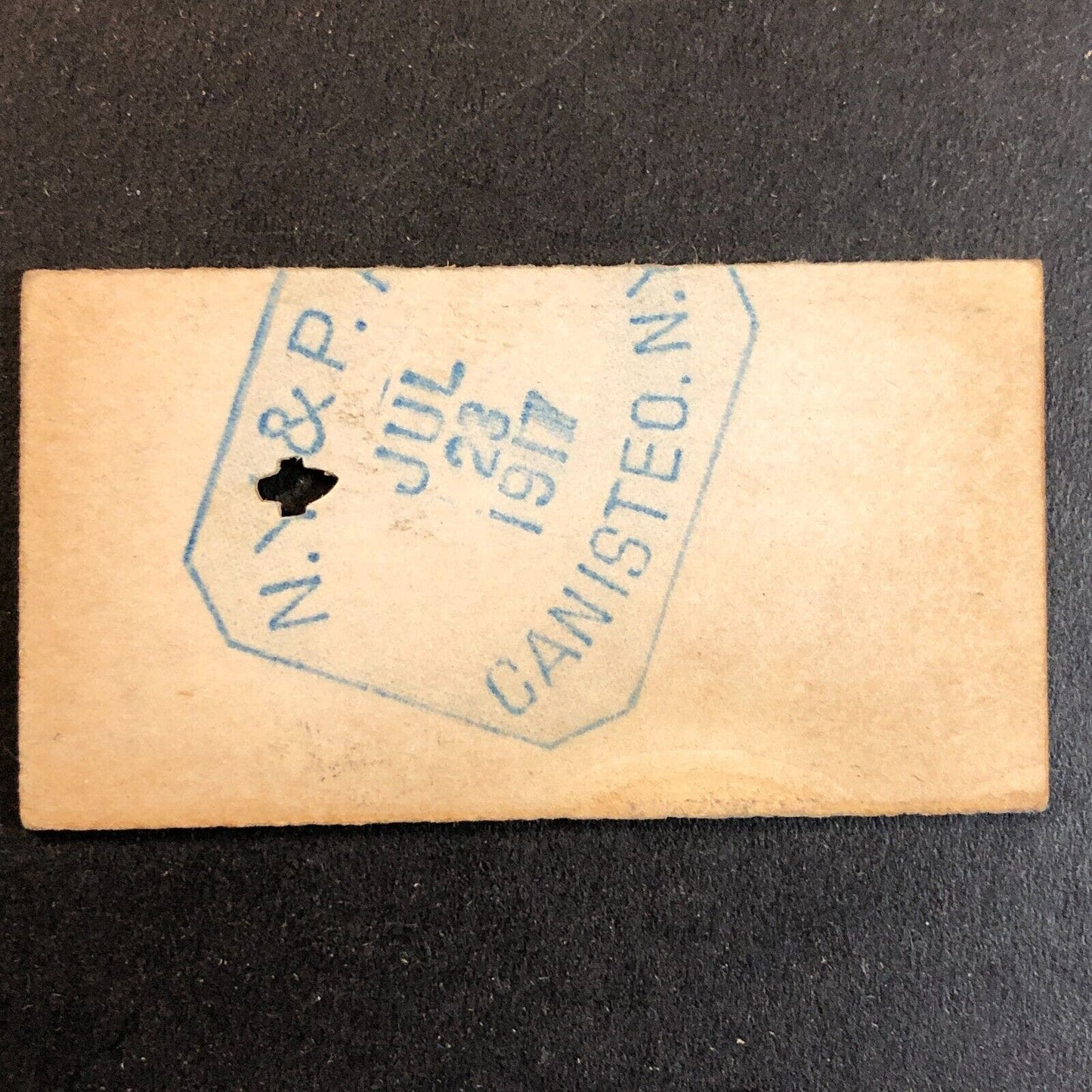 New York & Pennsylvania Railroad July 23 1917 Genesee, PA Ticket #10744
