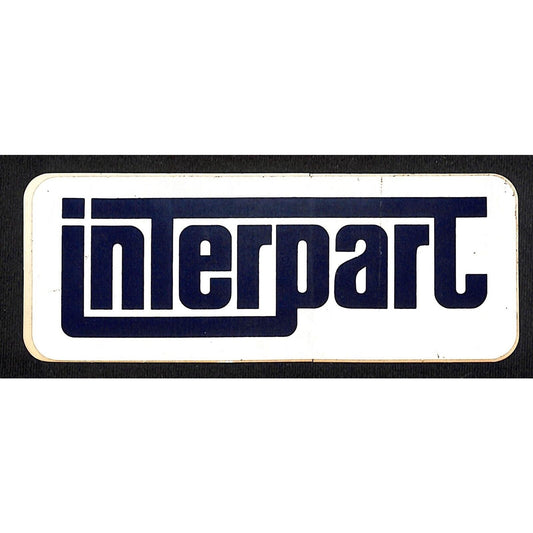 Interpart (Datsun Parts ) Vintage Original Performance Auto Racing Sticker c1973