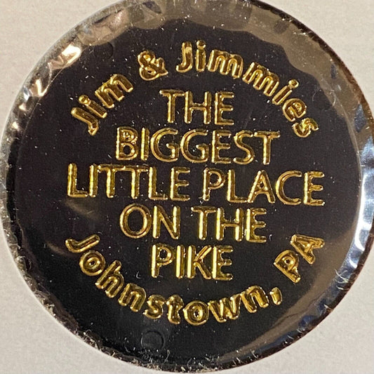 Johnstown, PA Jim & Jimmies c1980's-90's Plastic "G/F One Bottle Beer" Token