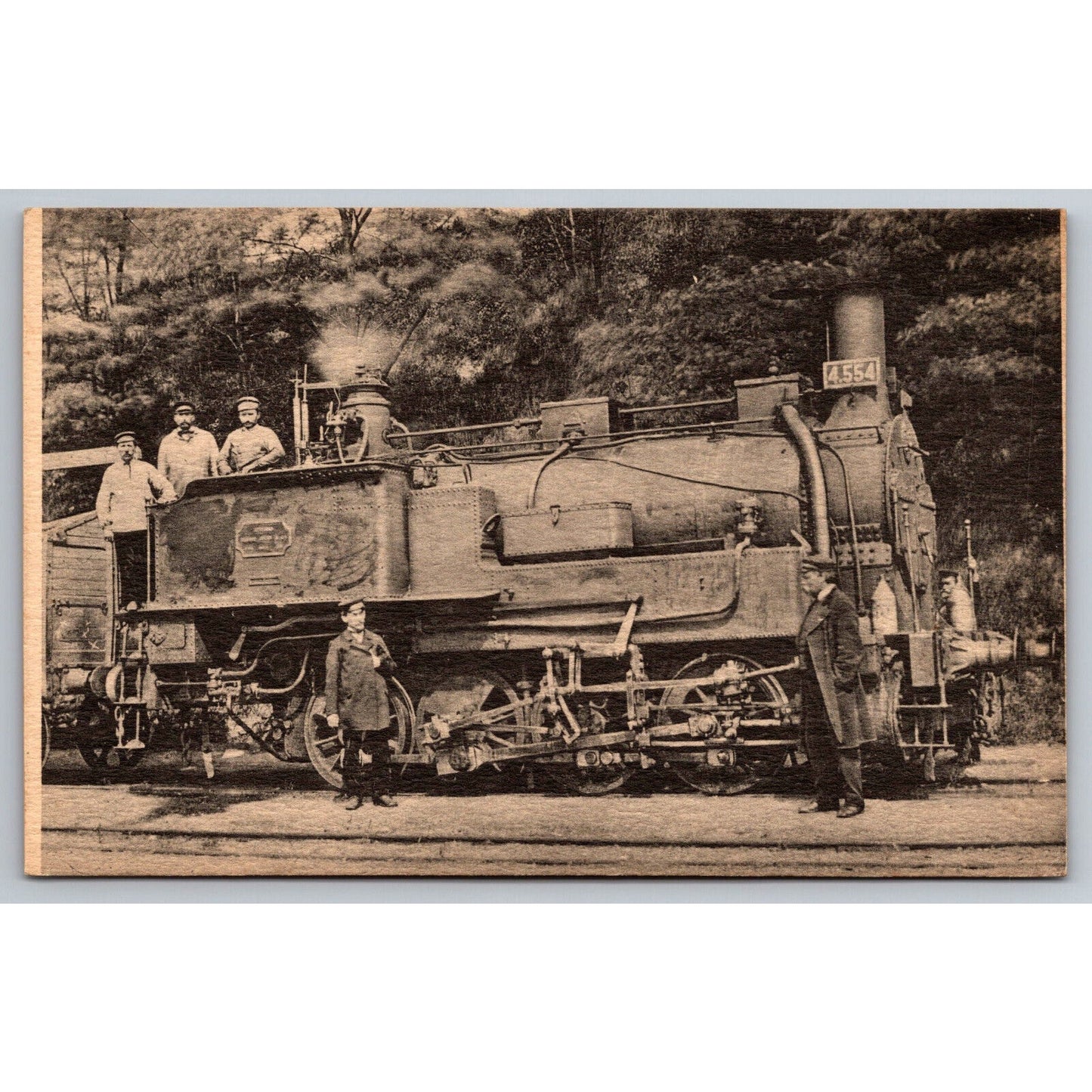 French Railroad RPPC* Postcard Machine 4554 Series 4551-4565 1859 H.M.P.