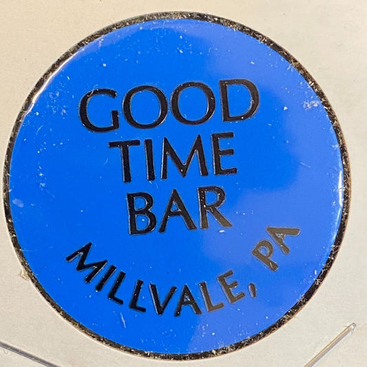 Millvale, PA "Good Time Bar" c1980's-90's Plastic Token G/F One Draft Beer