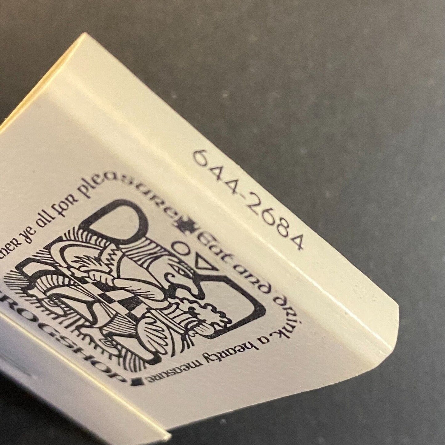 Grogshop Prudential Plaza c1974-80's Full Matchbook VGC