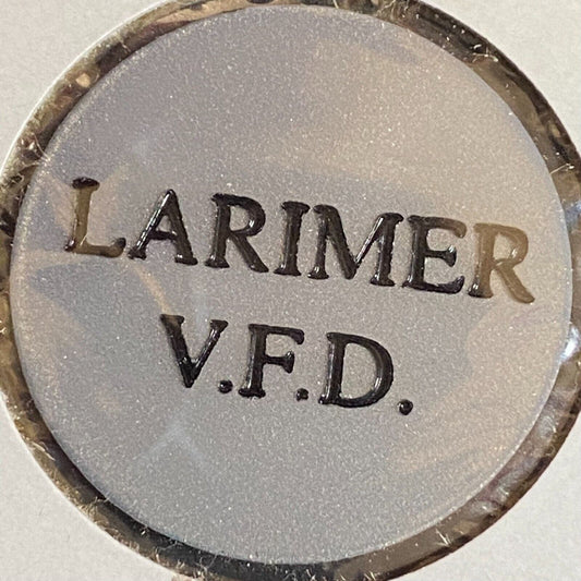 Larimer VFD (Pennsylvania) c1970's-80's Plastic "G/F One Draft" Token
