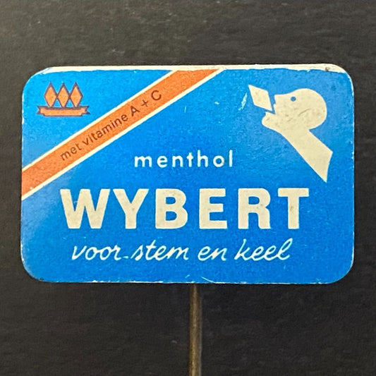 Wybert "Voice and Throat" Menthol Adv. Hat Stick Pin Vintage 13mm x 21mm