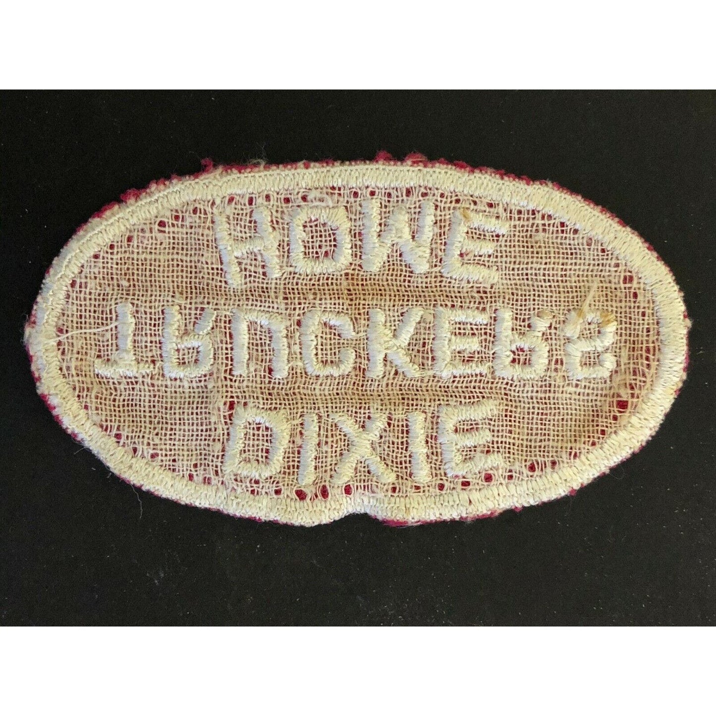 c1970-80's Vintage Machine Stitched Embroidered Patch - Dixie Truckers Home