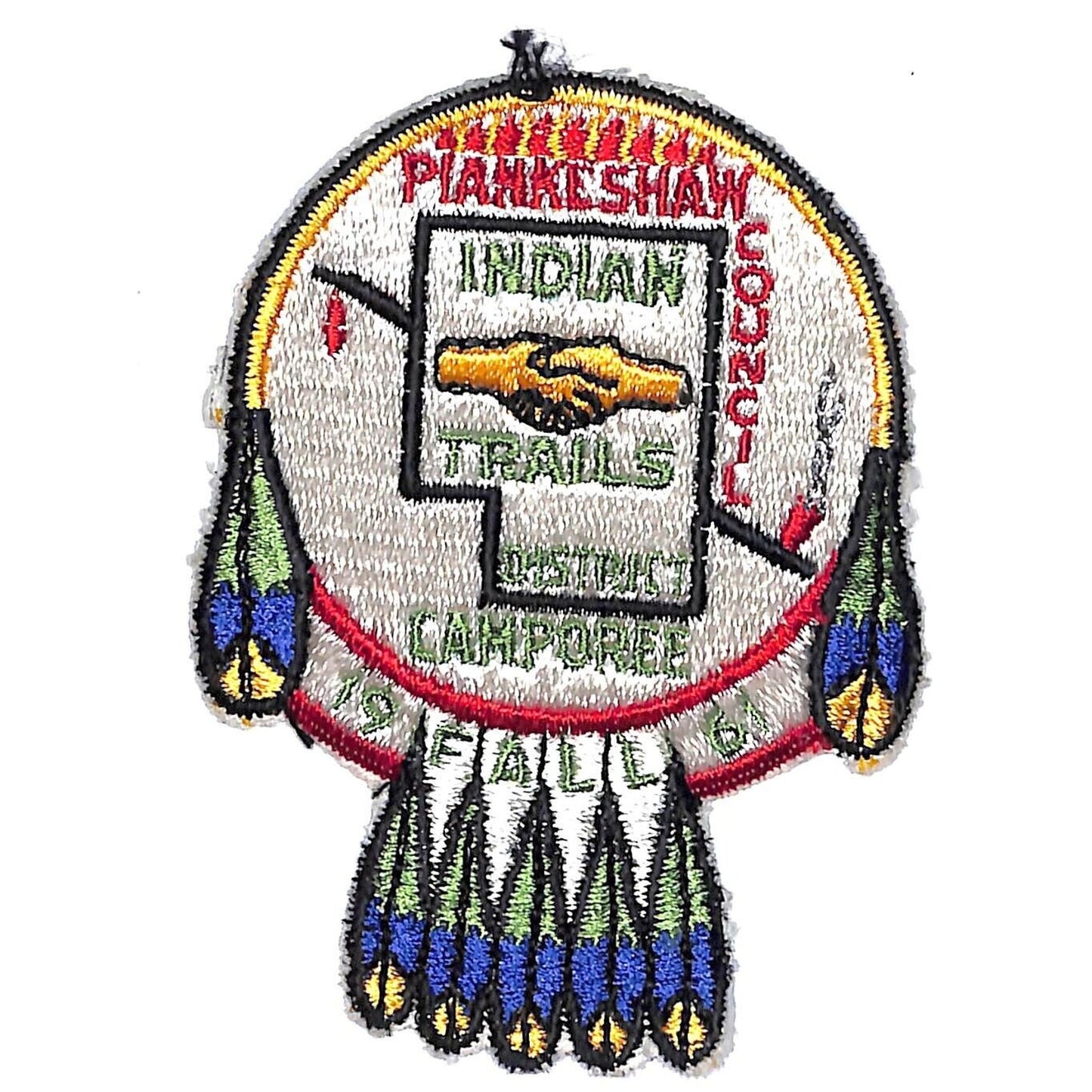 Boy Scouts BSA 1961 Indian Trails Piankeshaw Fall Camporee Patch Scarce