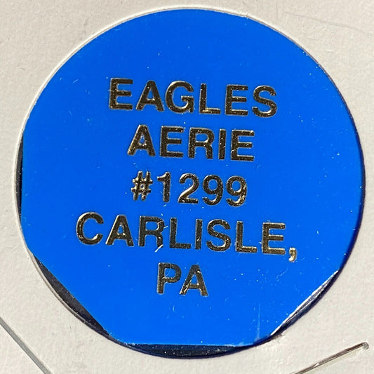 Carlisle, PA FOE Aerie 1299 Hex Plastic Drink Token G/F Bottle Beer
