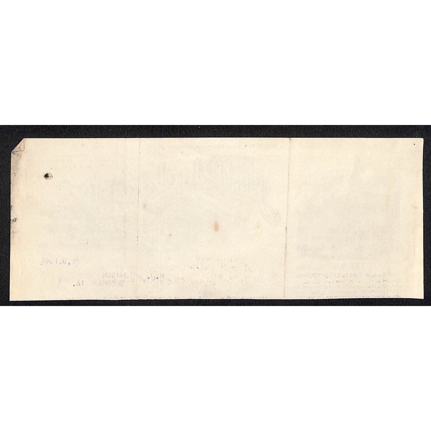 John Blaul Grocers Coffee Burlington IA Hutchinson* 8/9 1901 Cut Billhead
