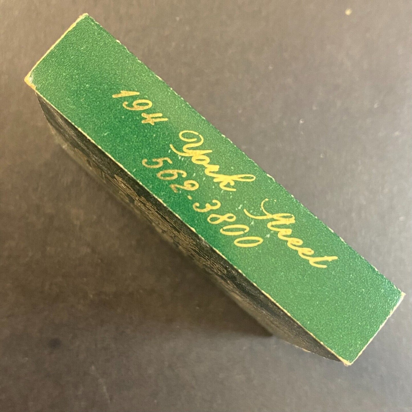 Gentree - A Taverne New Haven, CT Restaurant Vintage Matchbox Scarce