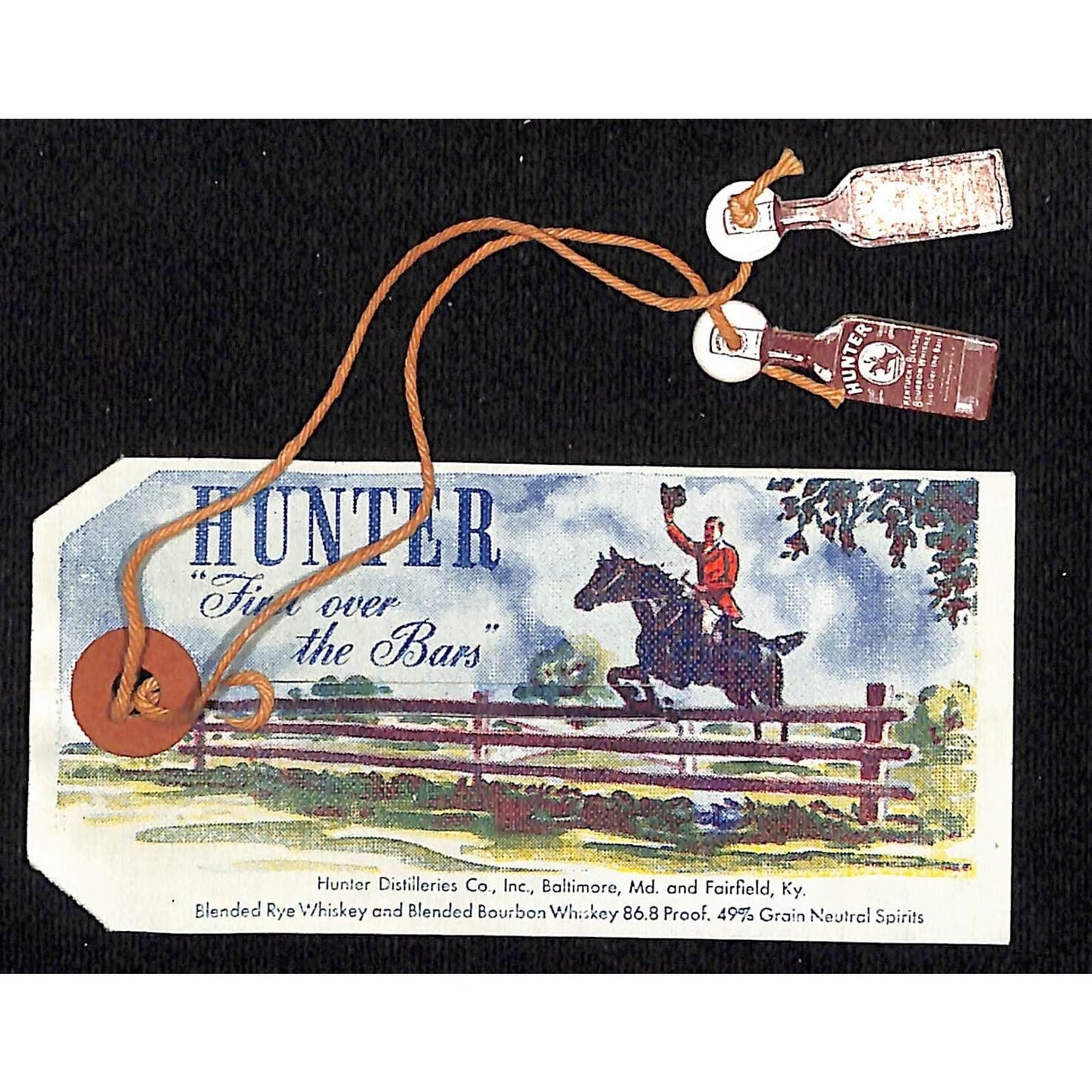 Hunter Distilleries "The New Hunter Puzzle" "First Over the Bars" c1915* VGC