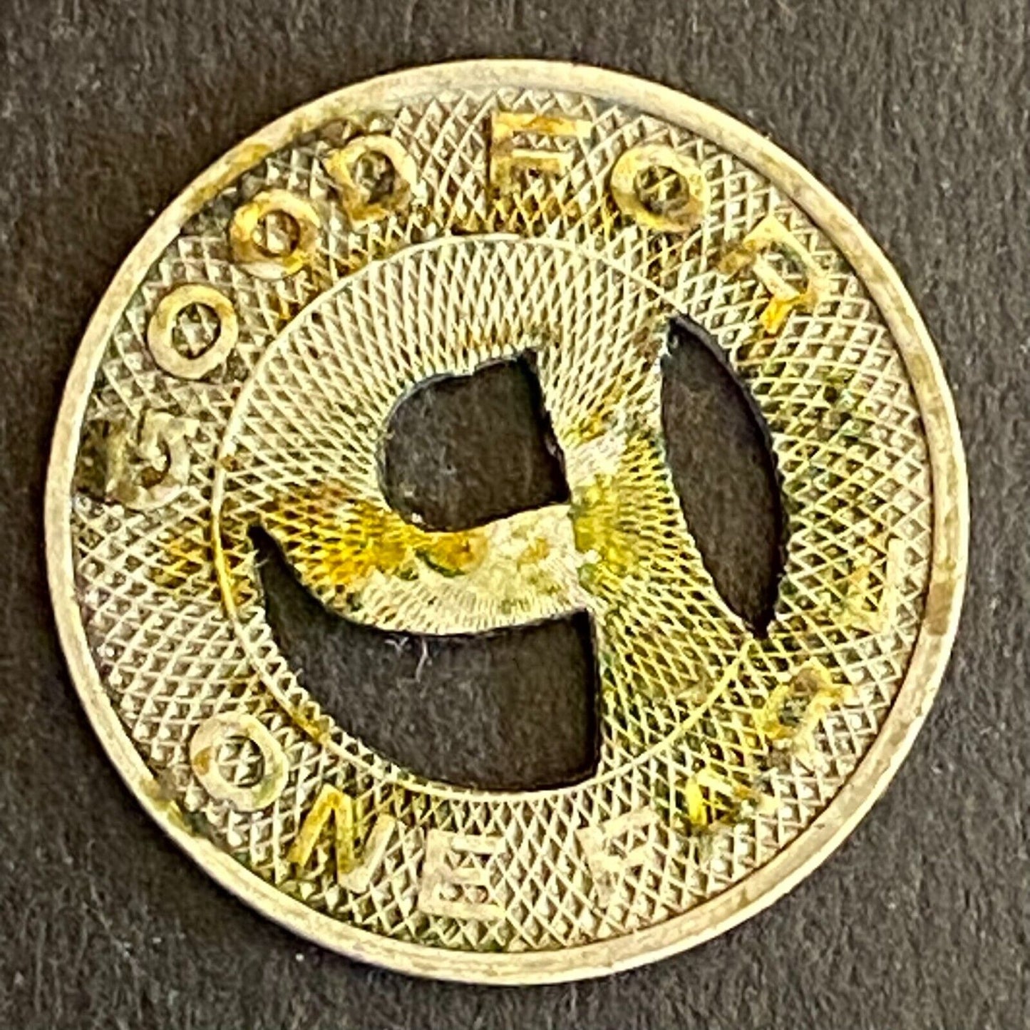 Phoenix Street Railway G/F One Fare Transit Token 16mm Scarce