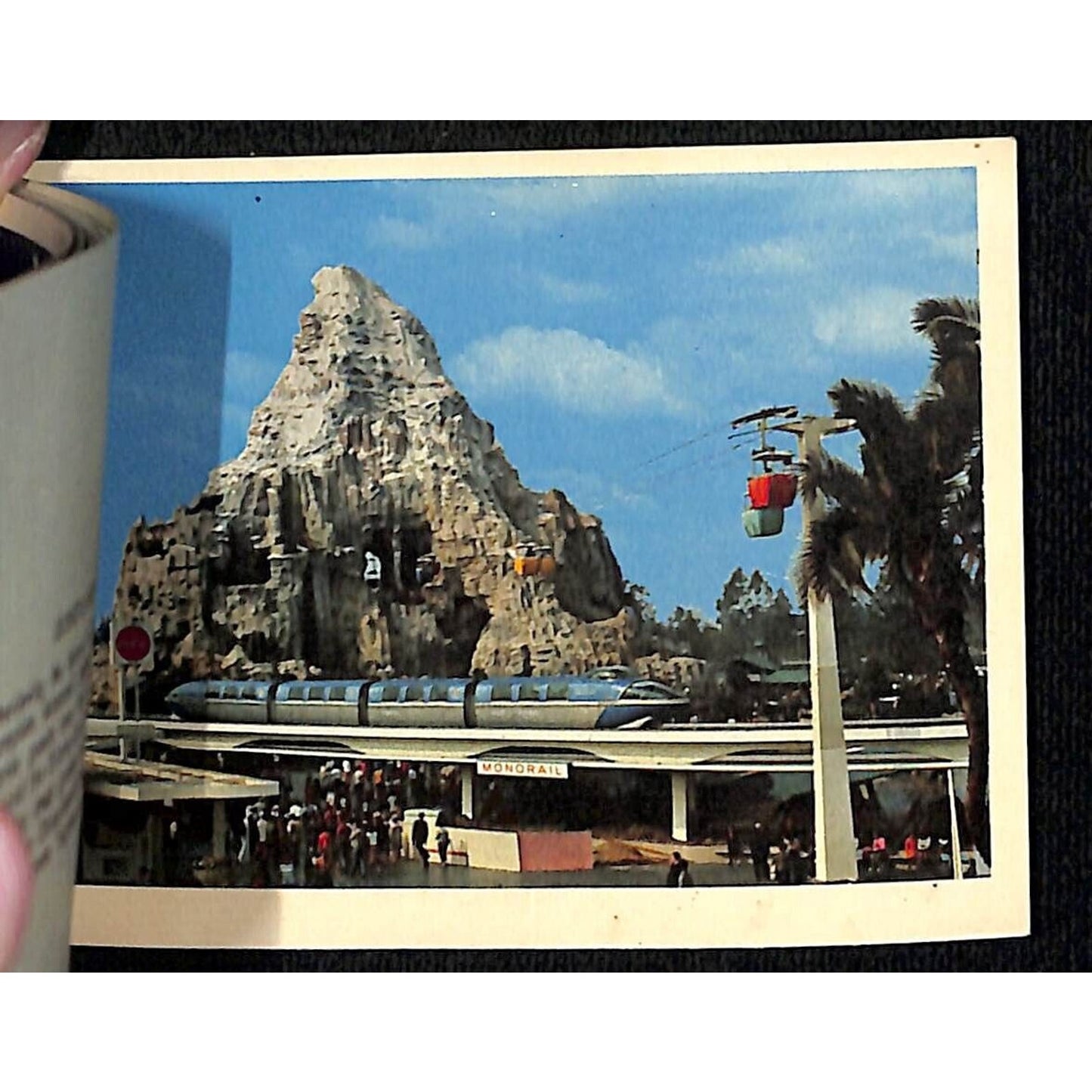 Disneyland Hi-Lites c1960's 12 Image Spiral Bound Card Stock Souvenir Booklet