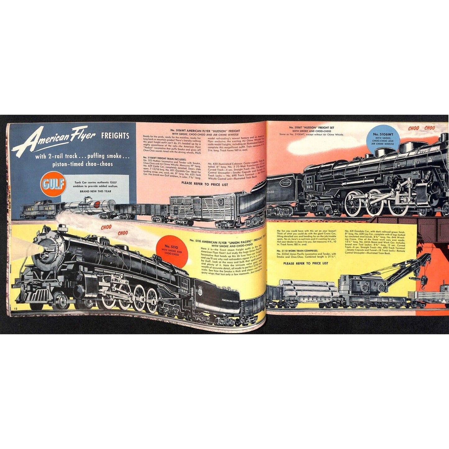1951 American Flyer / Gilbert Toys Catalog Trains Chemistry Magic Sets 47pp VGC