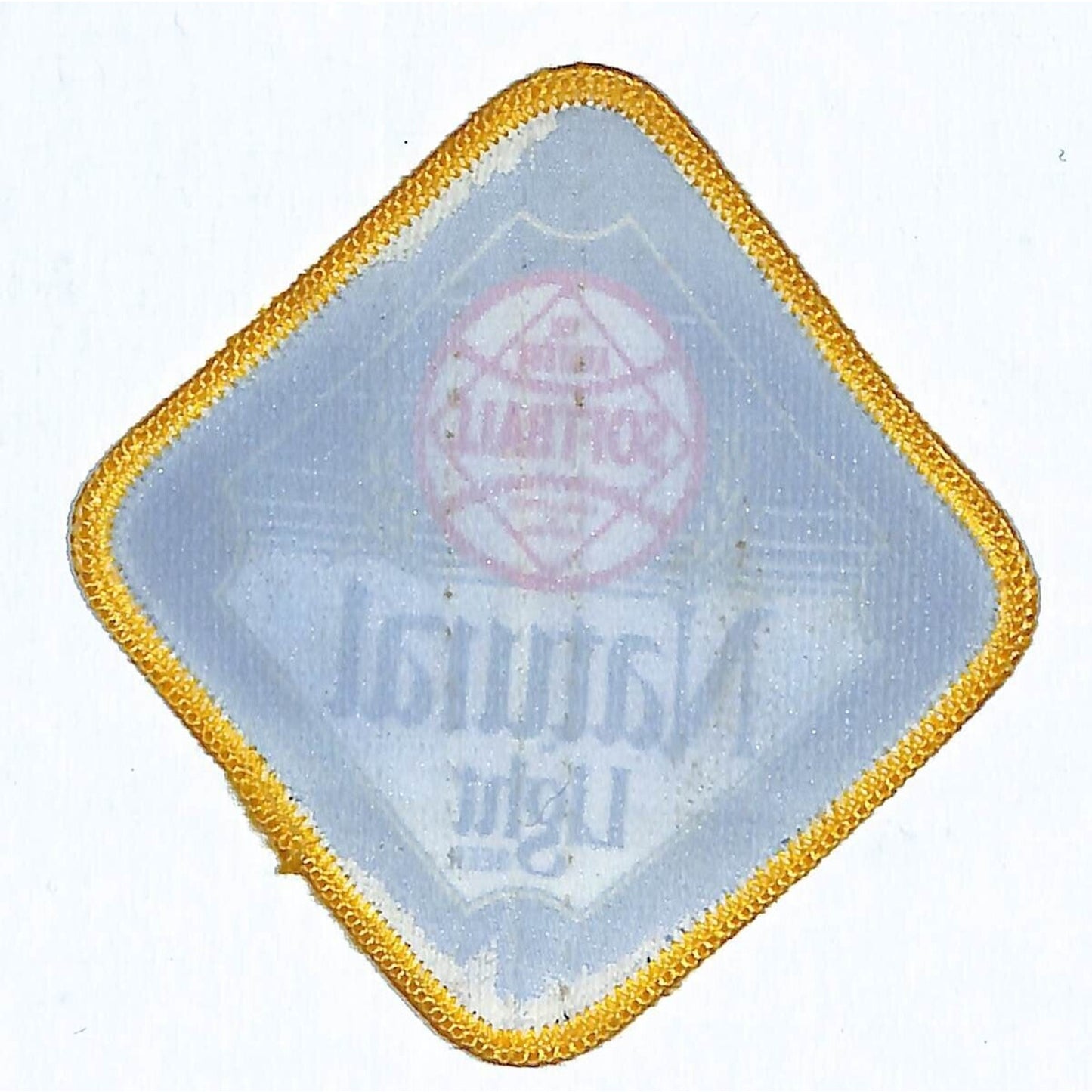 Natural Light Beer AB Amateur Softball Patch Vintage 3 1/4" x 3 1/2" Scarce