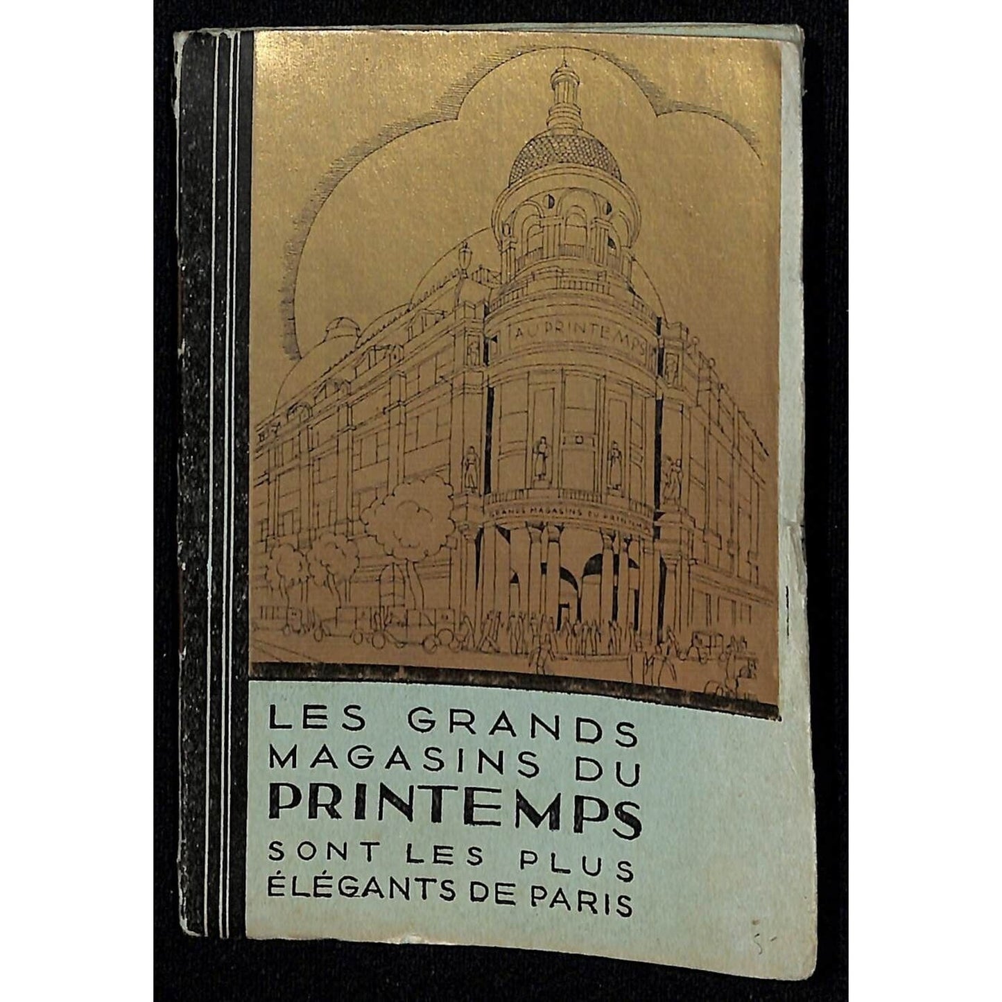 Printemps Department Stores w/ 22" x 28" Paris Monuments & Guide Map c1925