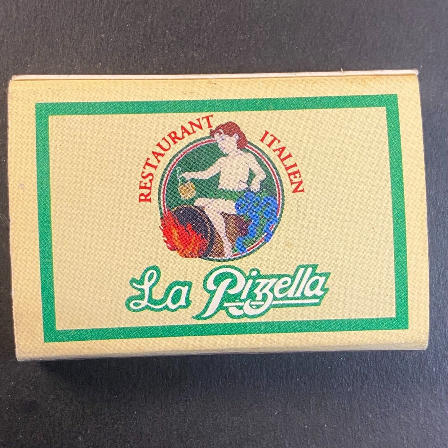 La Pizzella Restaurant Montreal Quebec Vintage Matchbox Scarce VGC