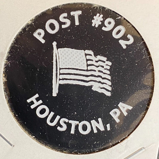 Houston, PA American Legion Post 902 c1970's-80's Plastic "One Beer" Token