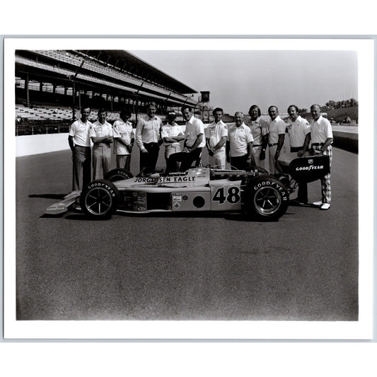 Jorgenson Eagle 48 Crew Indianapolis Motor Speedway 8" x 10" Photo IMS Stamp VGC
