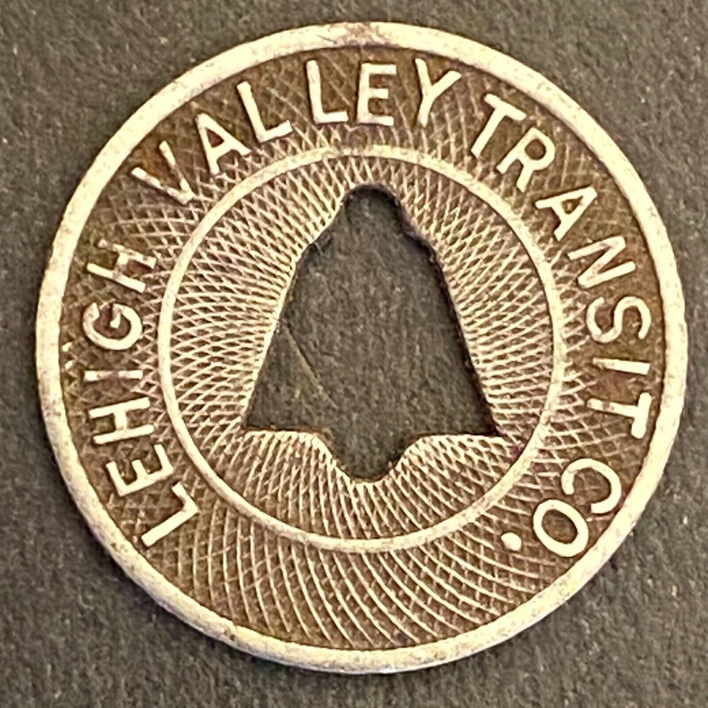 Lehigh Valley Transit Co (Allentown, PA) "Fare Check" Transit Token 16mm (#6)