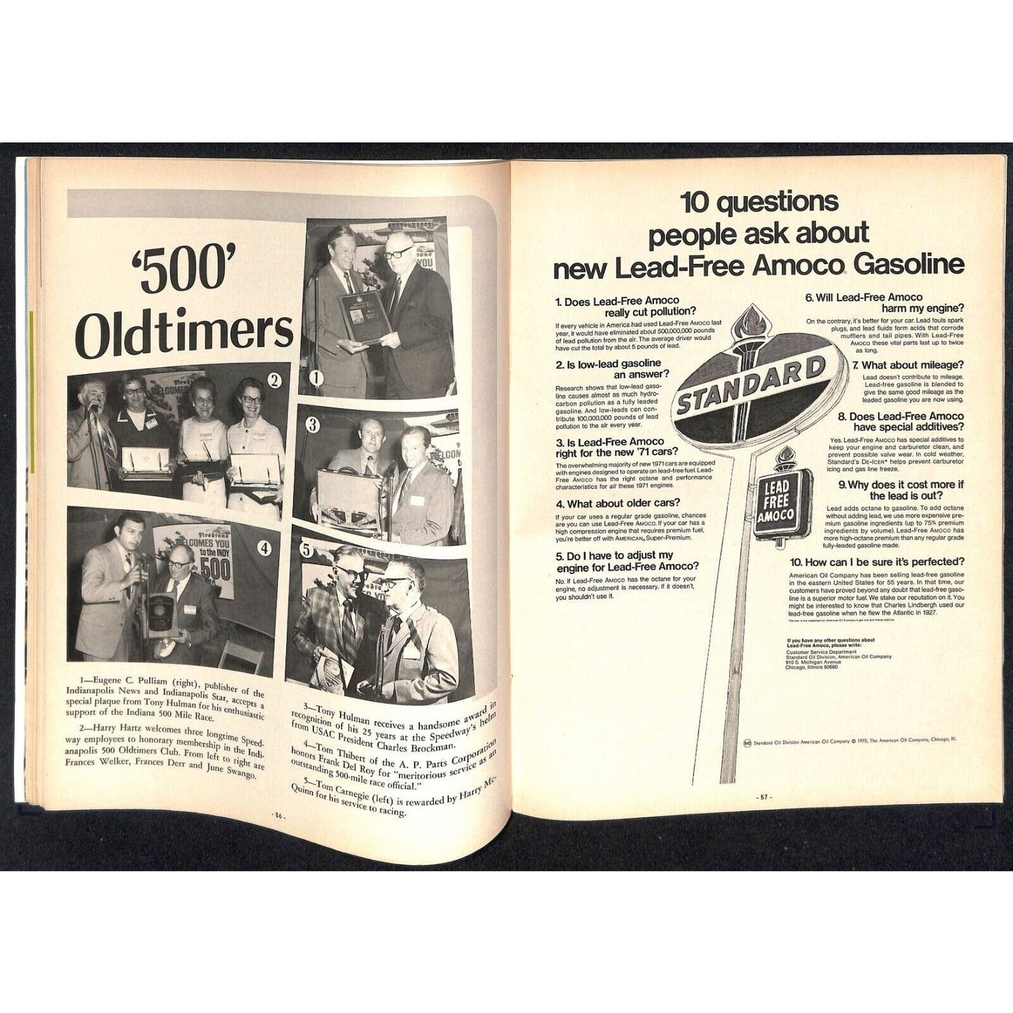 1971 Indianapolis 500 Program Racing VGC 132pp 9.8oz