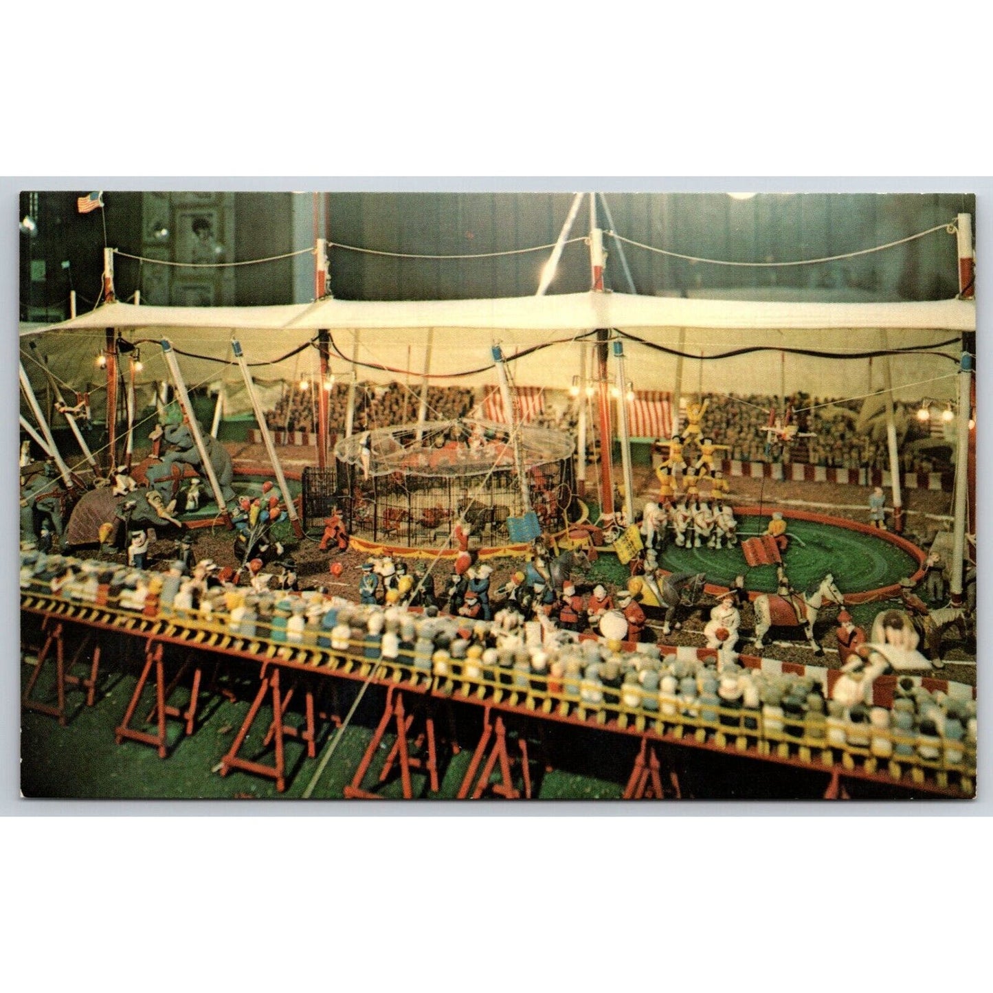 Miniature Circus and Toy Chest Hagenbeck-Wallace Postcard NP VGC c1965-70's
