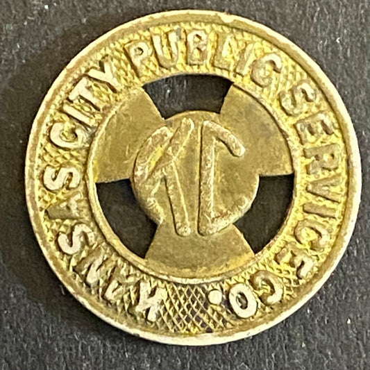 Kansas City Public Service Co. Full Fare Transit Token 16mm