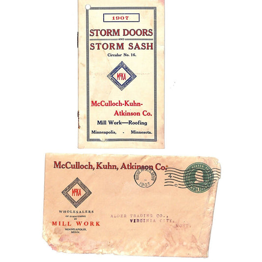 McCulloch, Kuhn, Atkinson Co. 1907 16pp Catalog Booklet & Cover Scarce