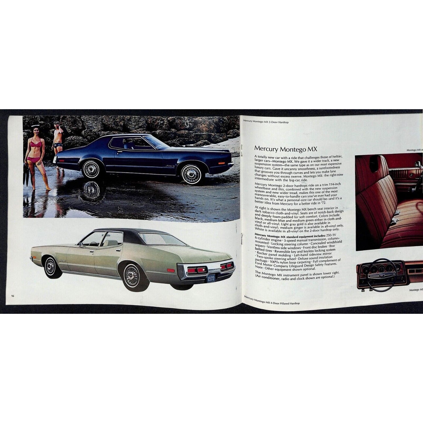 1972 Lincoln Mercury Sales Brochure - Downtown Nashua, NH 31pp