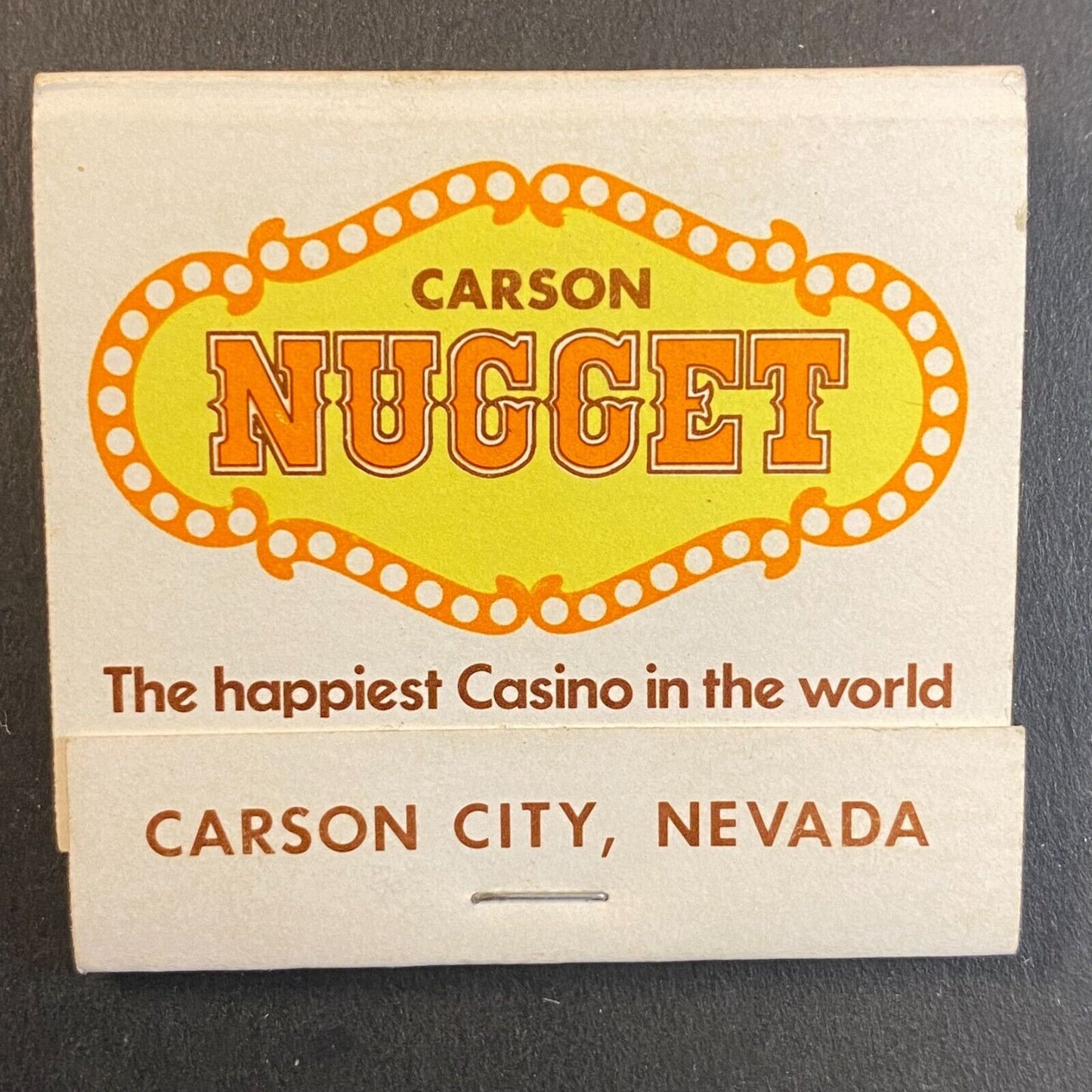 Carson Nugget Casino Nevada Full Matchbook c1973-80's VGC