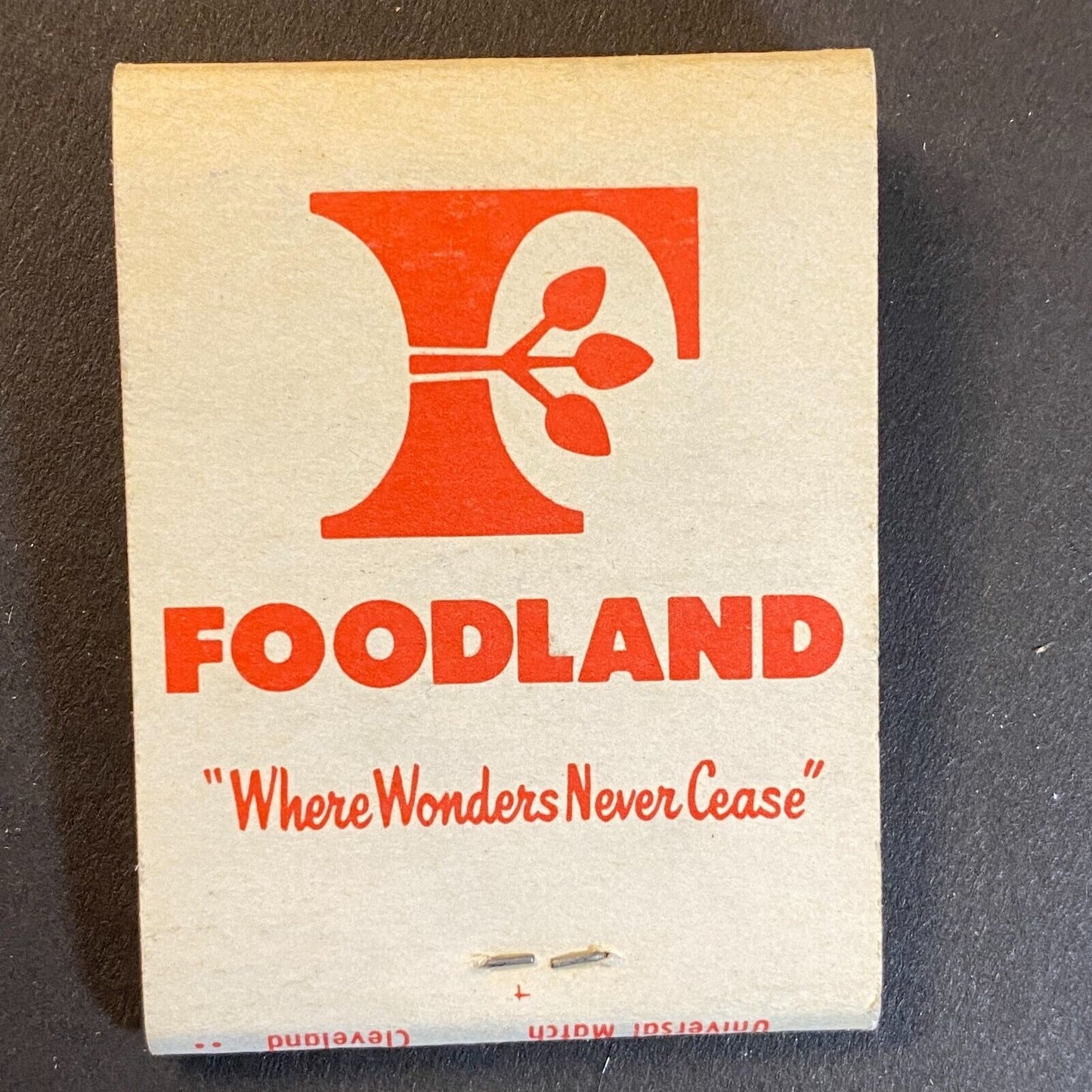 Foodland Grocery Stores Full Matchbook c1960's-73 Scarce VGC