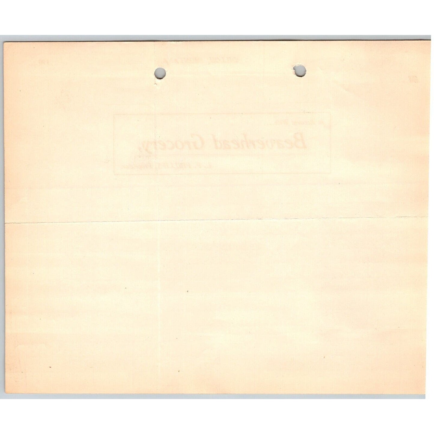 Dillon, MT Beaverhead Grocery L.P. Phillips Jan 1906 Billhead G.T. Paul*