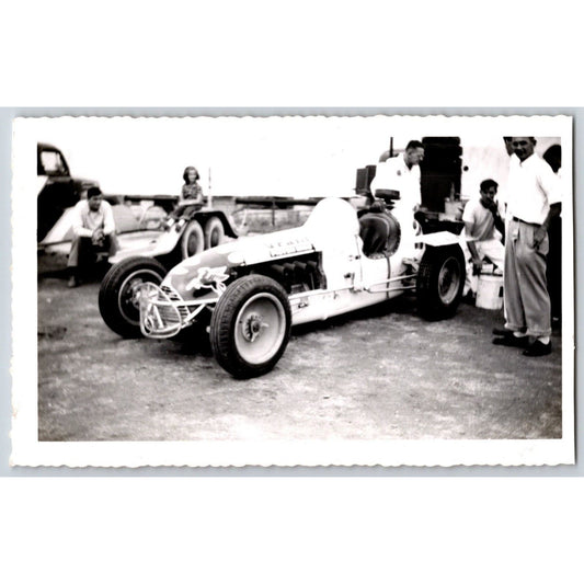 Faulkner Auto Racing Car #2 Milwaukee 200 August 1951 Candid 3.5" x 5.5" Photo