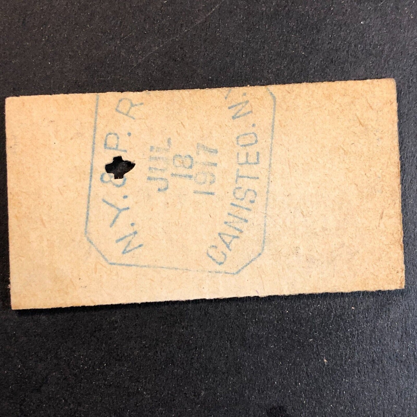 New York & Pennsylvania Railroad July 18 1917 Whitesville, NY Ticket #18261