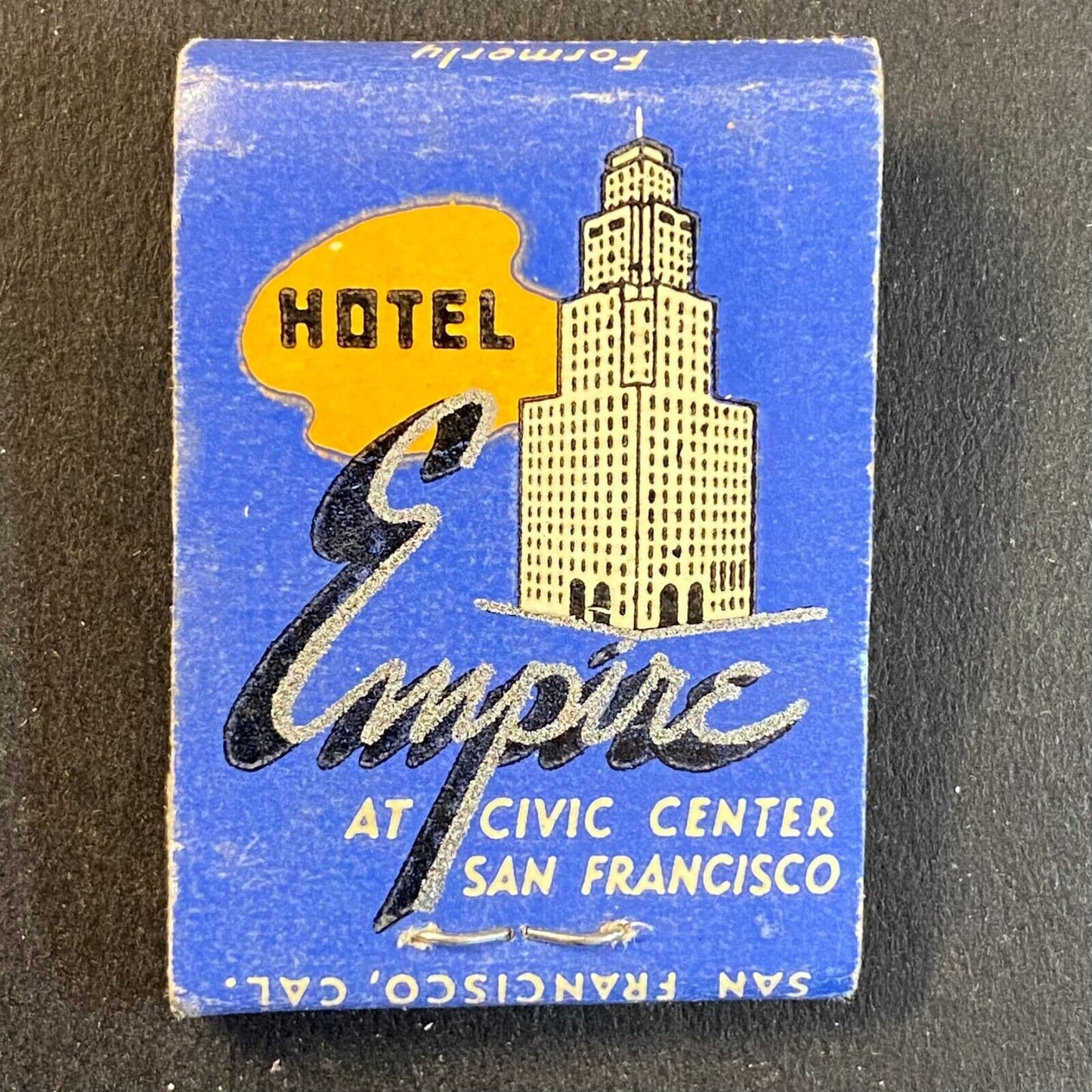 Hotel Empire Sky Room SF, CA c1940's Near Full (-3) Mini / Midget Matchbook