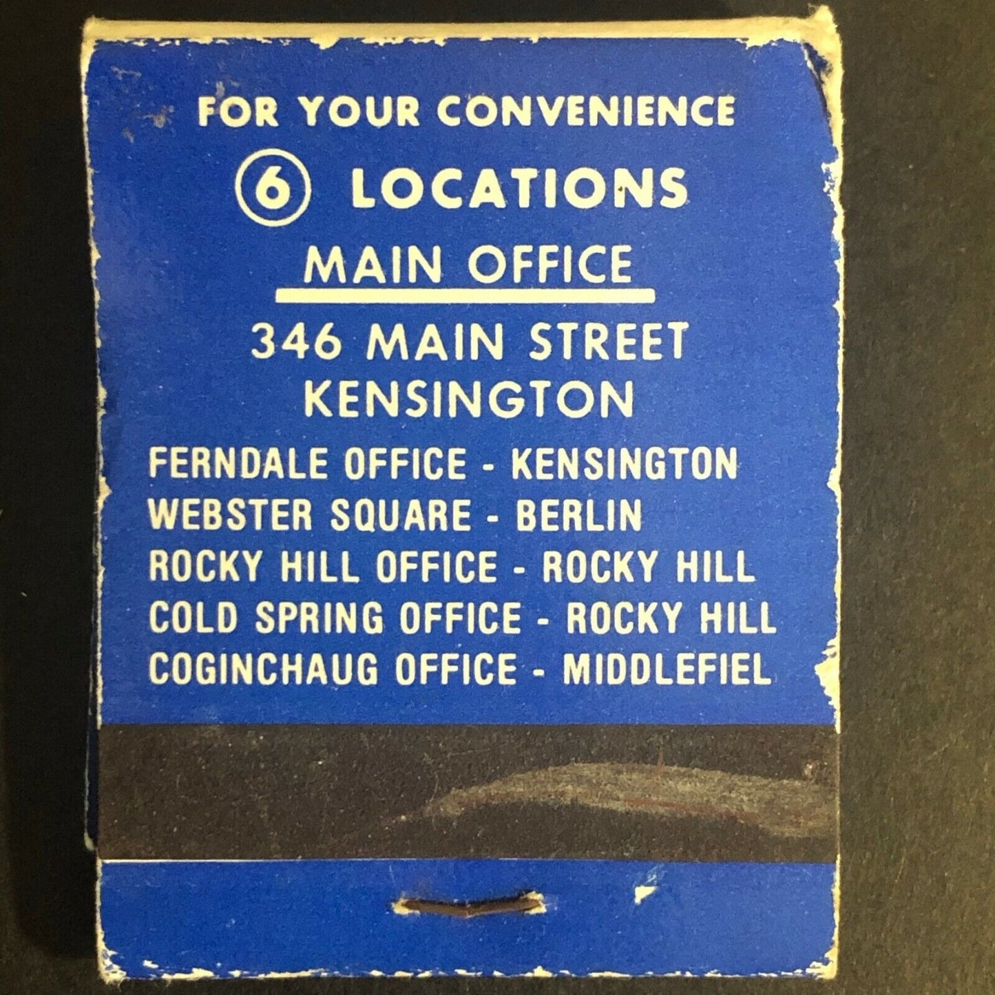 Kensington, CONN Berlin Savings Bank c1970's Full Matchbook