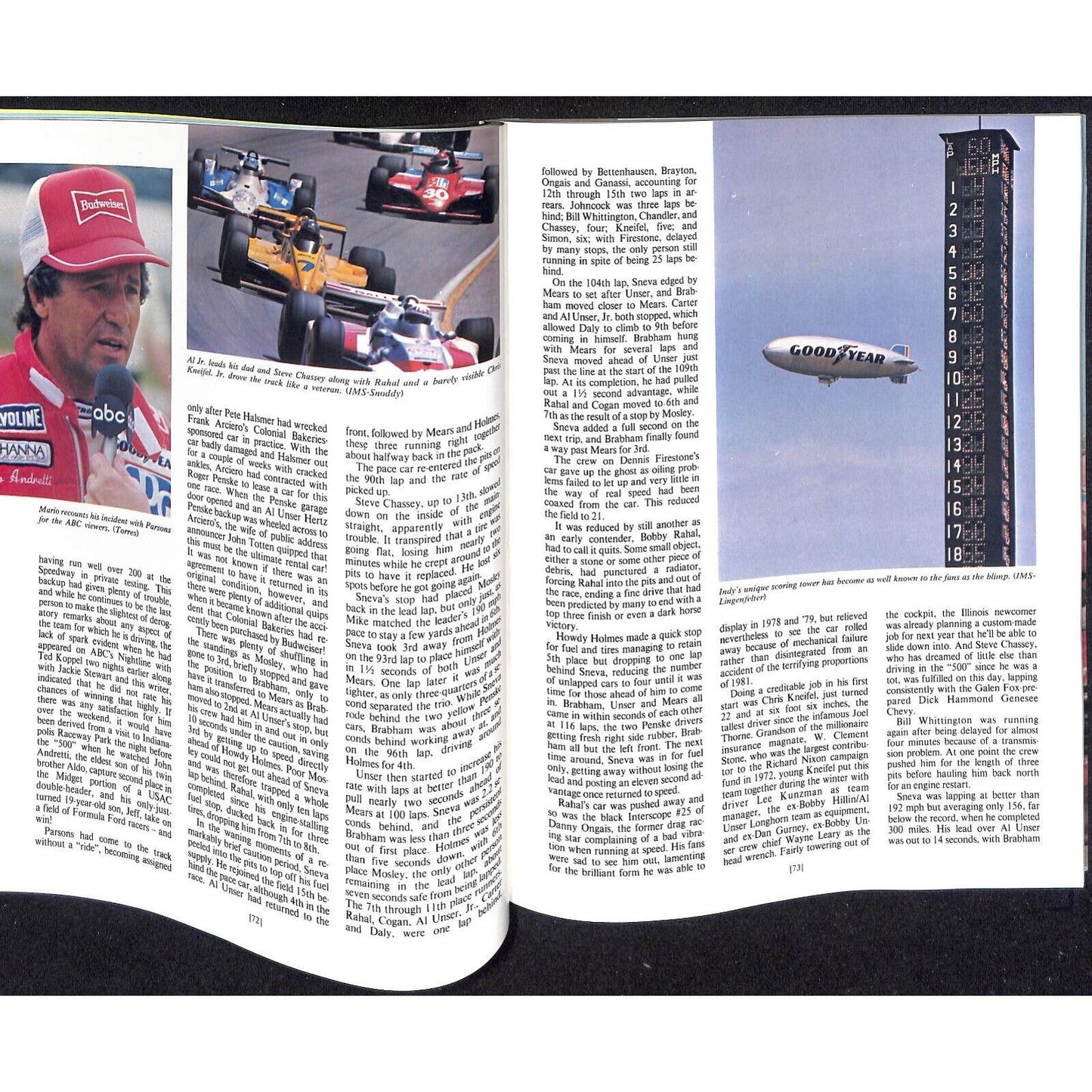 1983 Hungness Indianapolis 500 Yearbook VGC 222pp 1lb 6oz