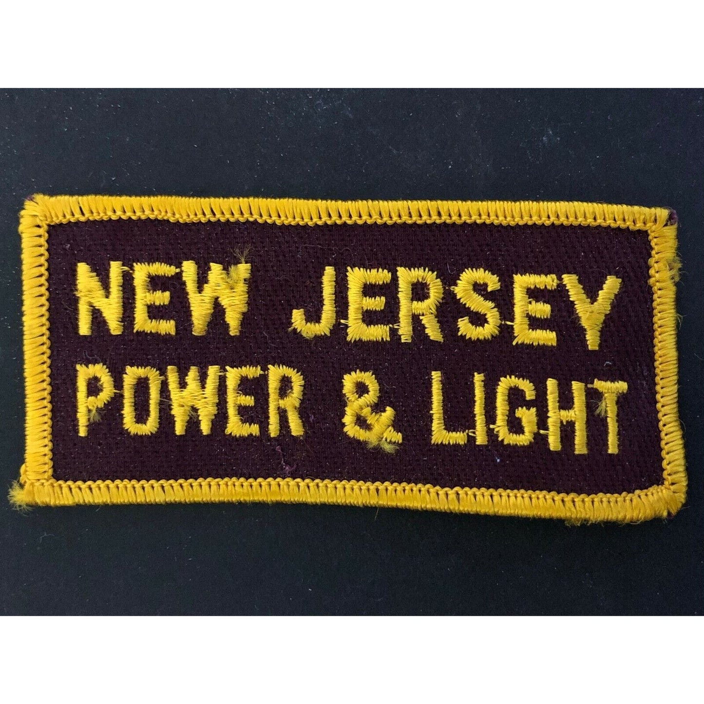 c1970-80's Vintage Machine Stitched Embroidered Patch - New Jersey Power & Light