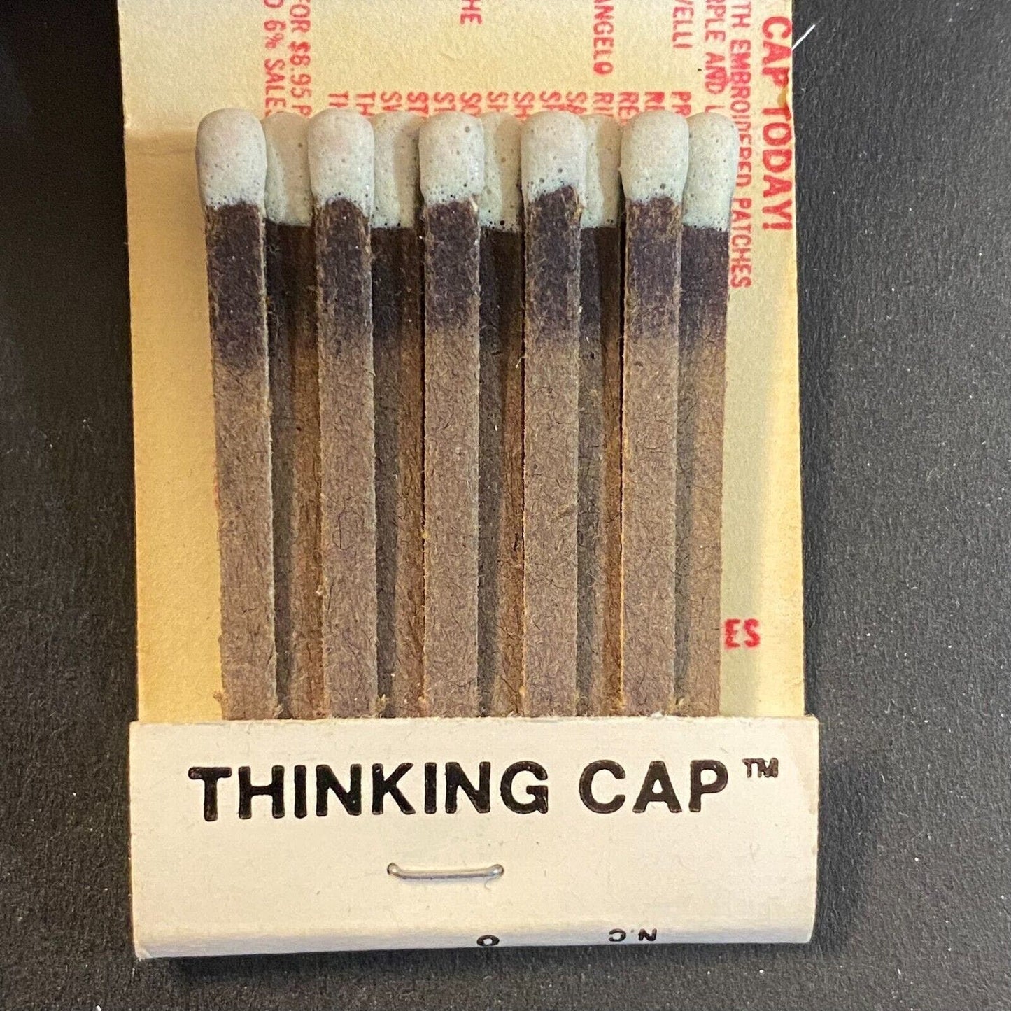 "Put on Your Thinking Cap" Groucho Einstein Full Matchbook c1973-80's VGC