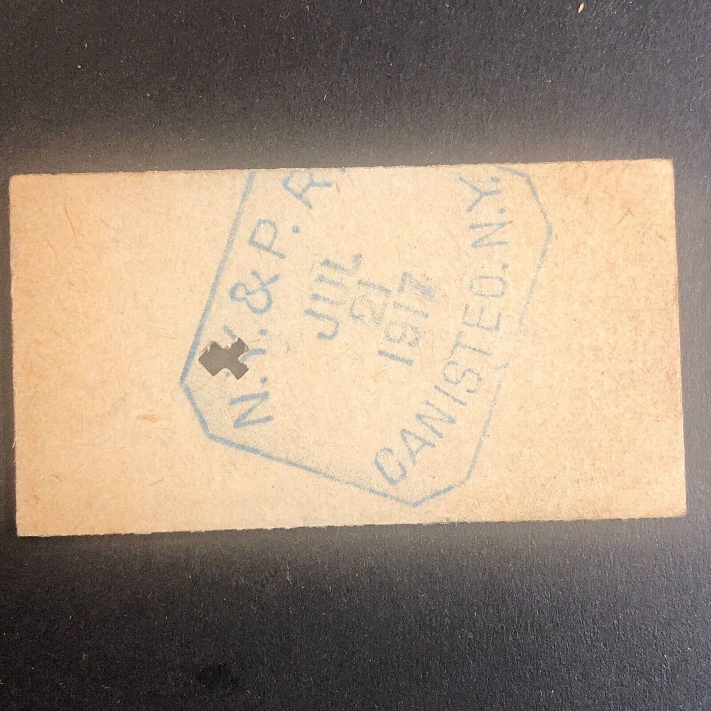 New York & Pennsylvania Railroad July 21 1917 Rexville, NY Ticket #30249