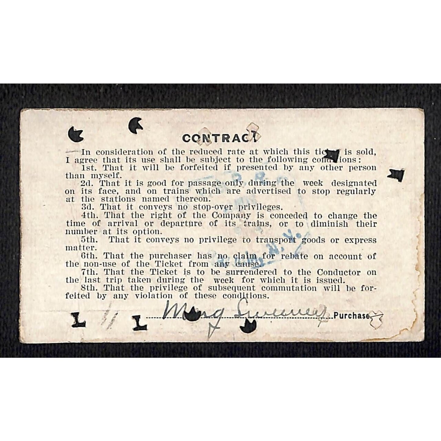 New York & Pennsylvania Ry 1914 Special Weekly Ticket Scarce #5643