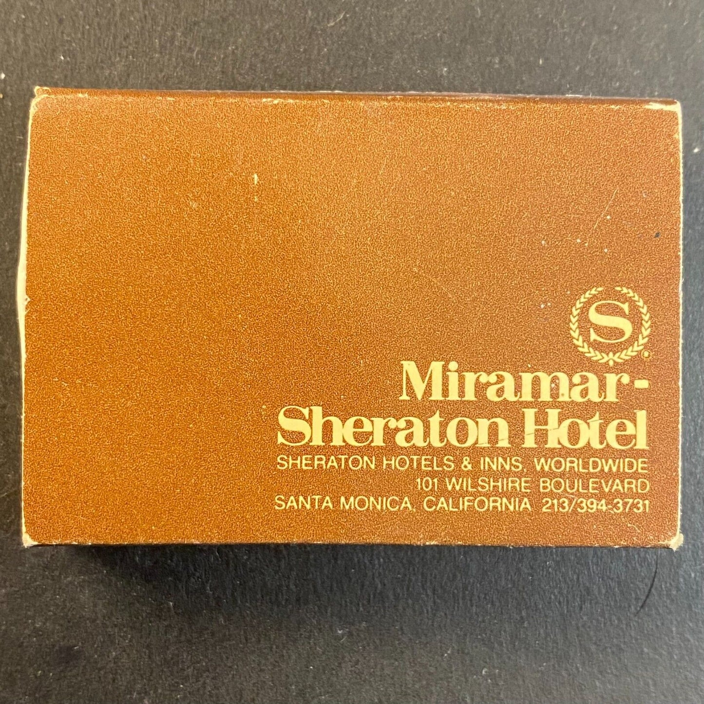 Miramar Sheraton Hotel Santa Monica Sea Shells Vintage Matchbox