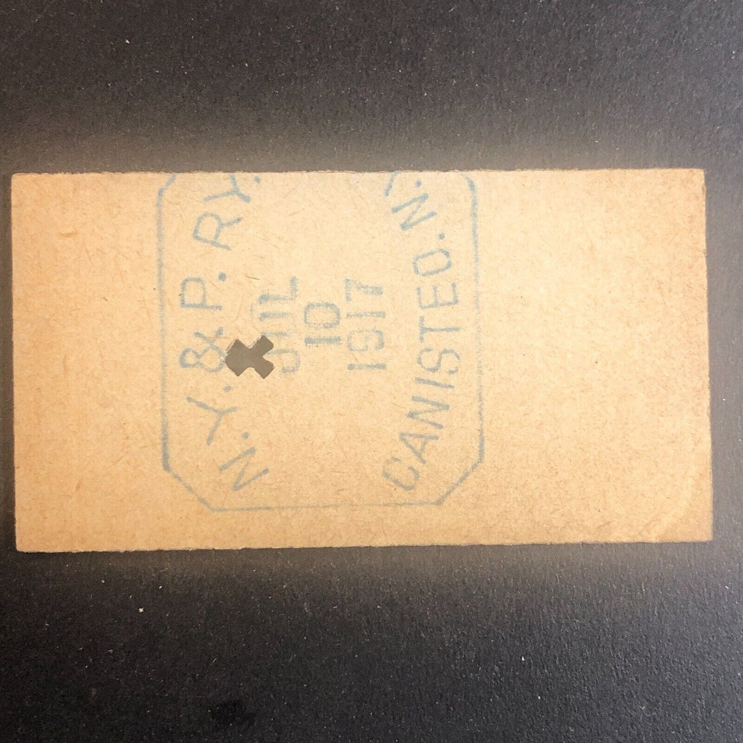New York & Pennsylvania Railroad July 10 1917 Greenwood, NY Ticket #53514