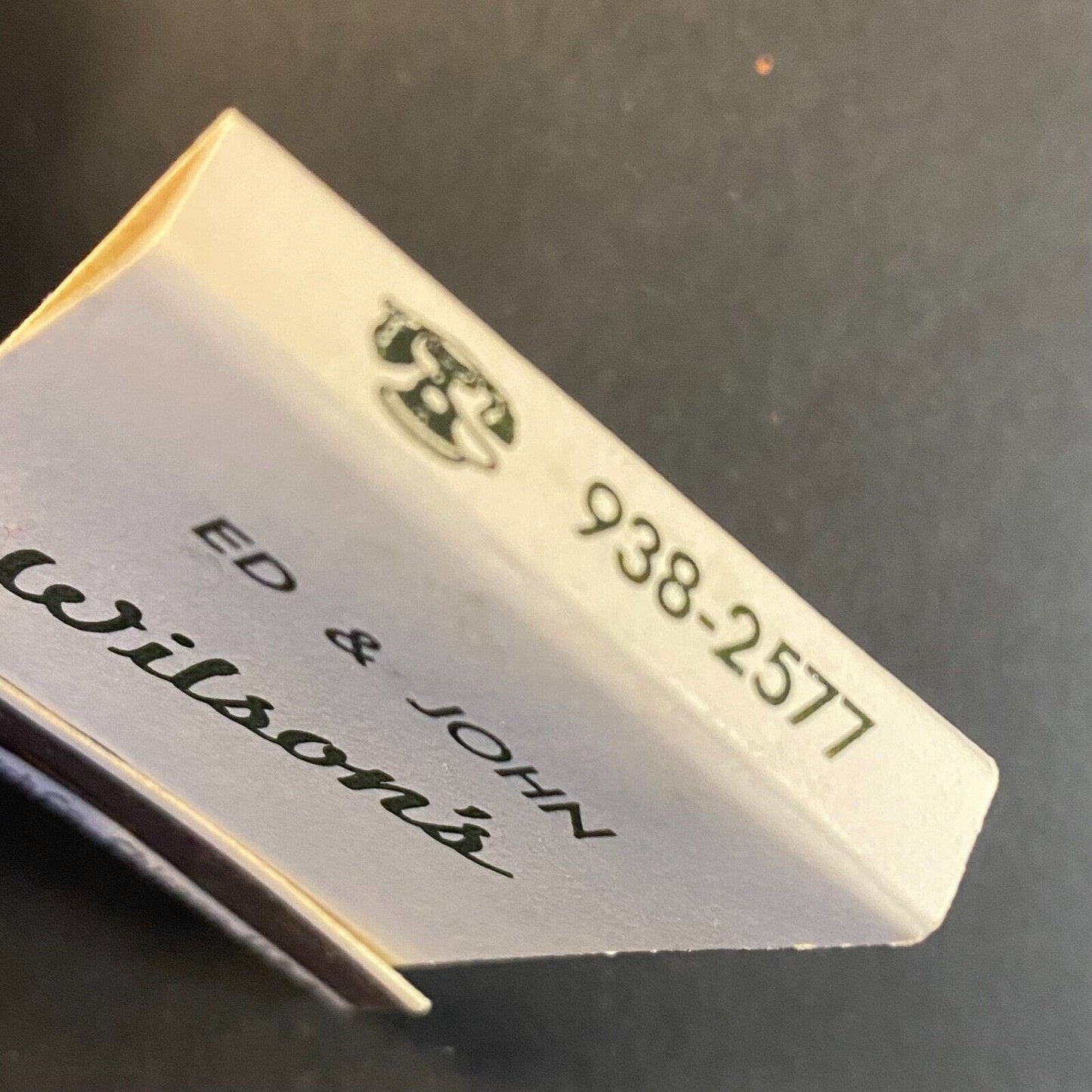 Ed & John Wilson's Restaurant c1960's-73 Near Full (-1) Matchbook VGC