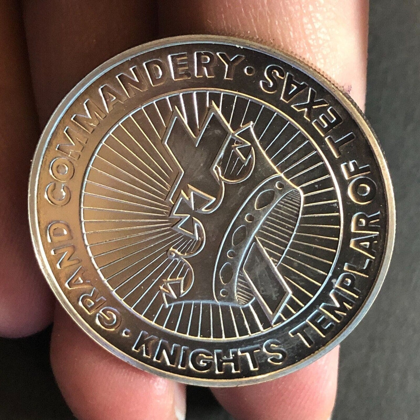 Knights Templar of Texas Amarillo 115th Grand Conclave Medallion WM 32mm 12g VGC