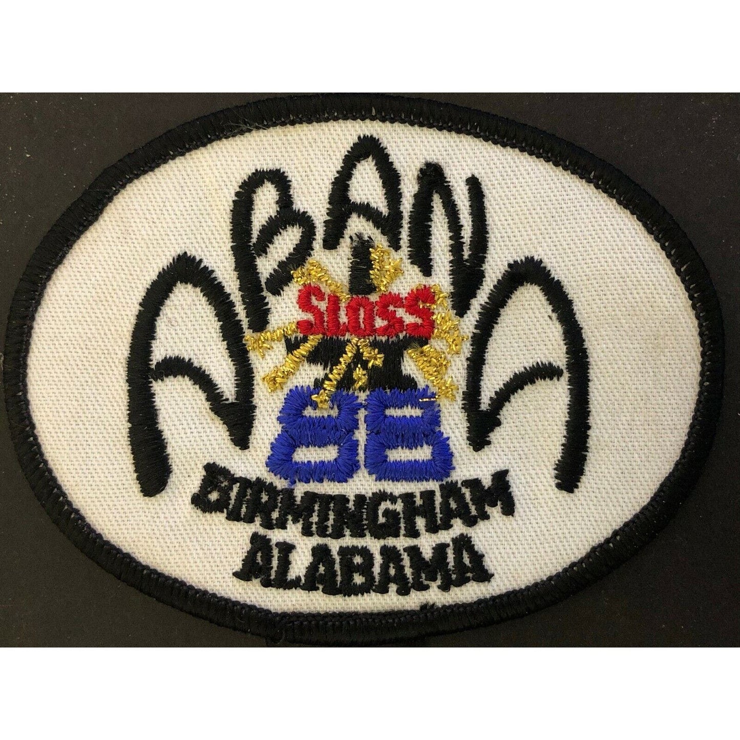 1988 Machine Stitched Embroidered Patch ABANA Sloss (Metal Art) Birmingham, AL