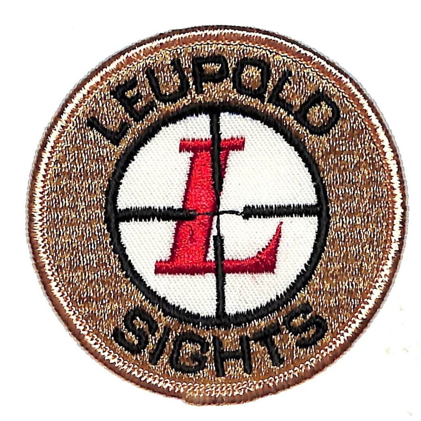 Leupold Sights Vintage Embroidered Patch 3" c1970's-80s Scarce Crosshair