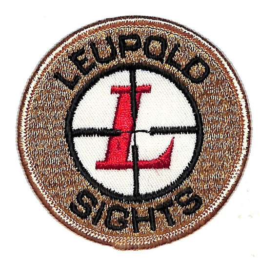 Leupold Sights Vintage Embroidered Patch 3" c1970's-80s Scarce Crosshair