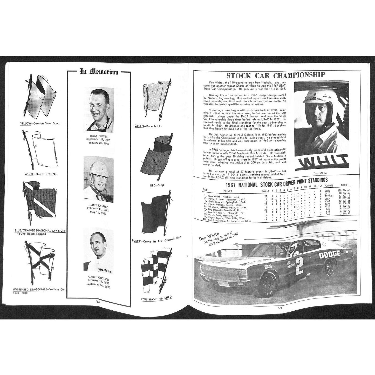 New Bremen Speedway Auto Racing Program 7/14 1968 35pp Scarce