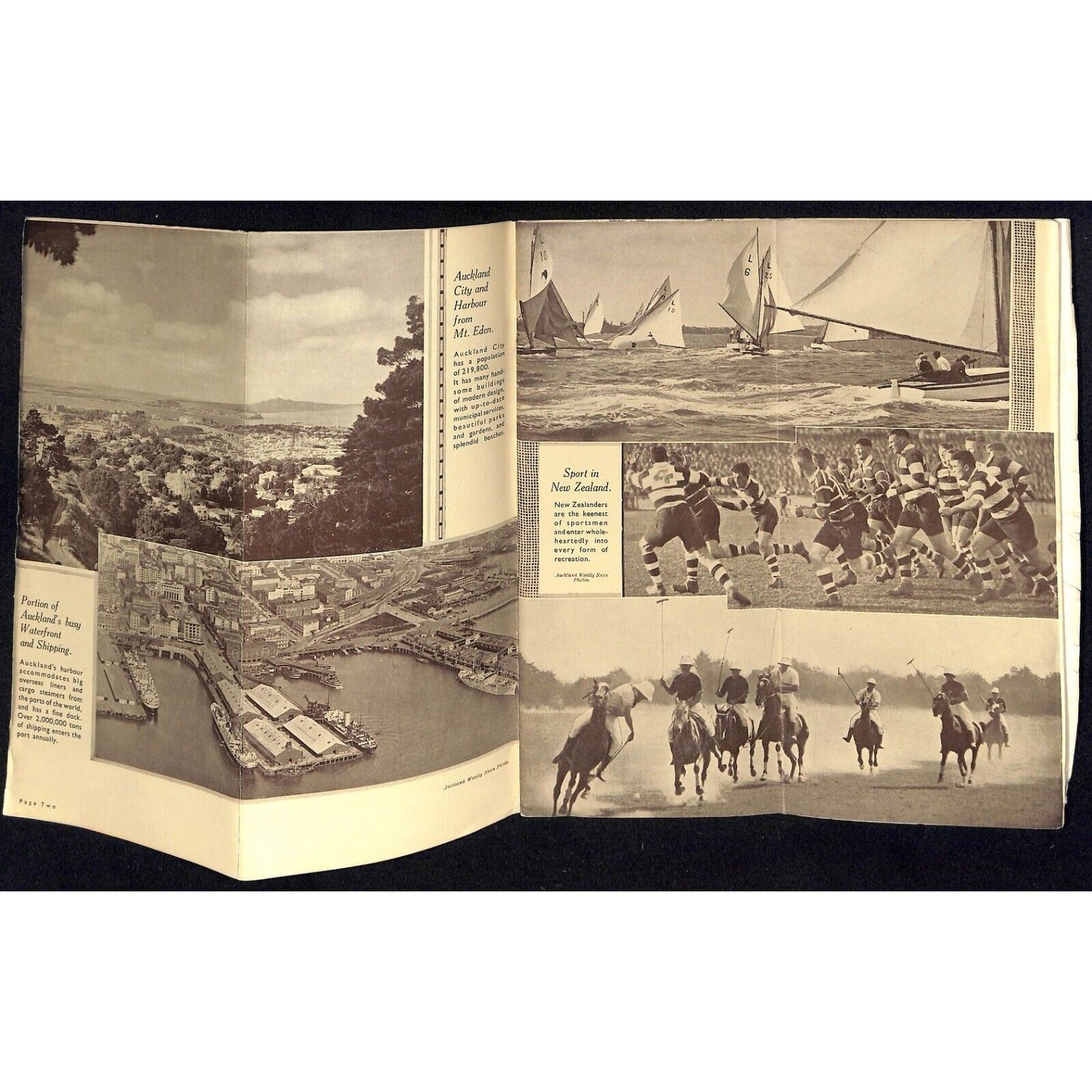 New Zealand "Scenic Playground of the Pacific" Pictorial Travel Guide 32pp c1933