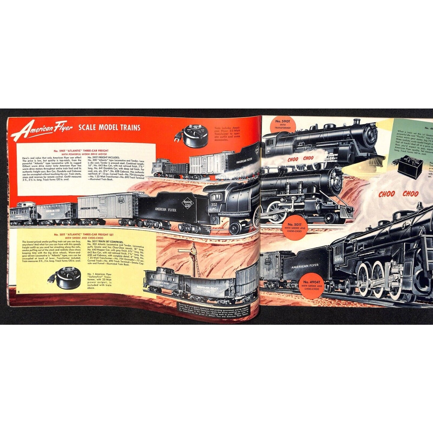 1951 American Flyer / Gilbert Toys Catalog Trains Chemistry Magic Sets 47pp VGC